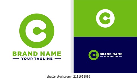 OC LOGO MONOGRAM NEGATIVE SPACE EDITABLE