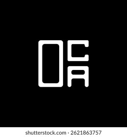 OCA letter logo creative design with vector graphic, OCA simple and modern logo. OCA luxurious alphabet design  