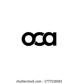oca letter original monogram logo design