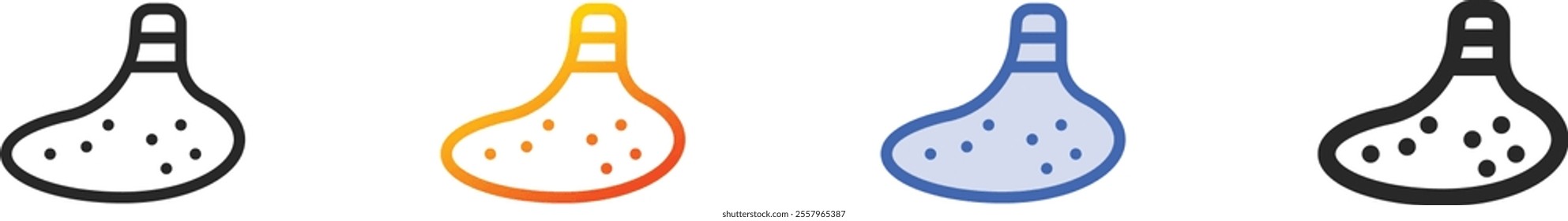 ocarina icon.Thin Linear, Gradient, Blue Stroke and bold Style Design Isolated On White Background