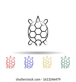 Ocarina multi color style icon. Simple thin line, outline vector of dia de muertos icons for ui and ux, website or mobile application