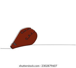 Ocarina one line color art. Continuous line drawing of instrument, musical, sound, ukrainian, flute, wind, culture, clay, ceramic, folk, blow, whistle, melody, musician.