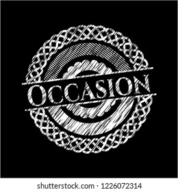 Occasion chalk emblem