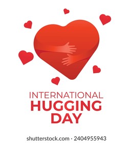 For the occasion of International Hugging Day, this vector graphic is suitable.