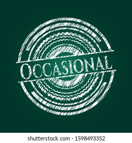 Occasional written with chalkboard texture. Vector Illustration. Detailed.