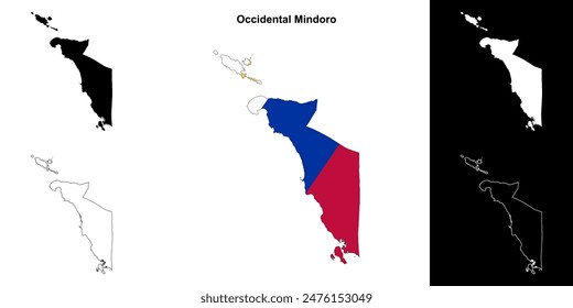 Mapa de la provincia Occidental Mindoro
