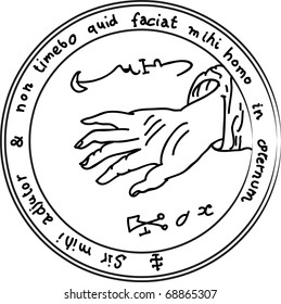 Occult ancient magic symbol. A vector element.