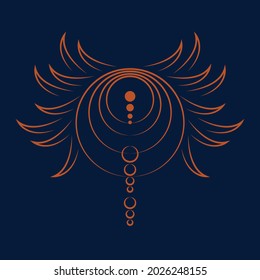 occult logo vector darkness symbol