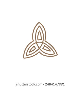 Occult magic vector drawing: symbol of Wicca, witchcraft and esoteric alchemy sign. Created specifically for tattoos or mystical design work and presented as an isolated flat image.