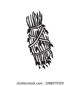  Occult mystic witch herbs for witchcraft hand drawn icon illustration