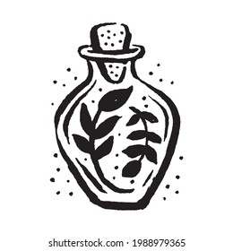  Occult mystic witch potion for witchcraft hand drawn icon illustration