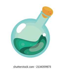 icono de botella de poción oculta aislado