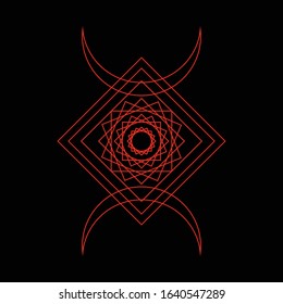 occult symbol design, illustration artwork