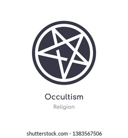occultism icon. isolated occultism icon vector illustration from religion collection. editable sing symbol can be use for web site and mobile app