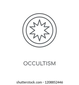 Occultism linear icon. Occultism concept stroke symbol design. Thin graphic elements vector illustration, outline pattern on a white background, eps 10.