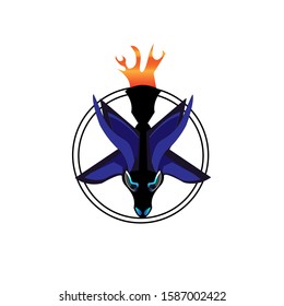 occultism spiral sign satan goat 