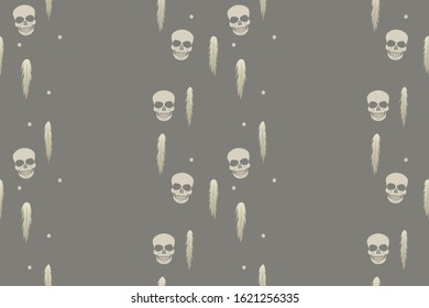 Occultism symbols seamless pattern. Repetitive pattern. EPS 10.