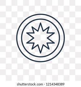 Occultism vector outline icon isolated on transparent background, high quality linear Occultism transparency concept can be used web and mobile