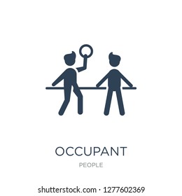 occupant icon vector on white background, occupant trendy filled icons from People collection, occupant vector illustration