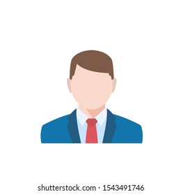 Occupation Businessman Avatar Picture. Man in Business Suit Icon