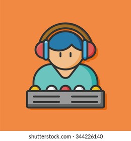 occupation character DJ icon