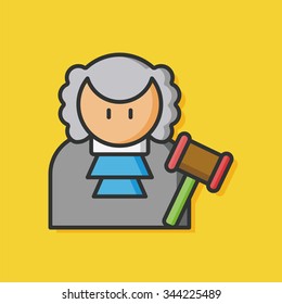 occupation character judge icon