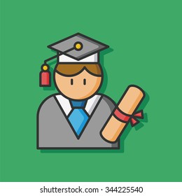 occupation character student icon