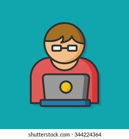 occupation character worker icon
