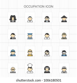 Occupation colored icons - 03