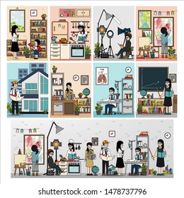 Occupation doctor teacher student architect artist chef engineer film director