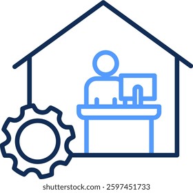 Occupation Icon Line Color Vector Illustration