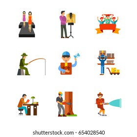 Occupation icon set