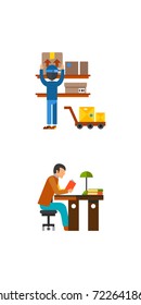 Occupation icon set