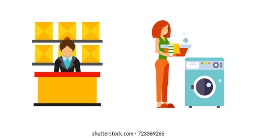Occupation icon set