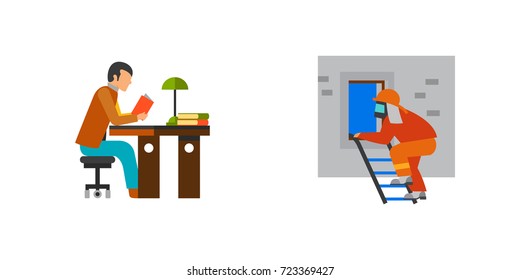 Occupation icon set