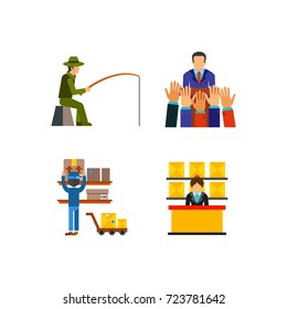 Occupation icon set