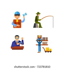 Occupation icon set