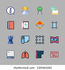 occupation icon set. vector set about delivery, graphic tool, strategy and printers icons set.