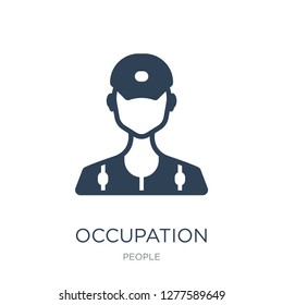 occupation icon vector on white background, occupation trendy filled icons from People collection, occupation vector illustration