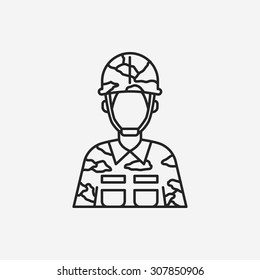 Occupation line icon