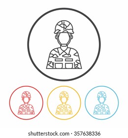 Occupation line icon