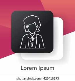 Occupation line icon
