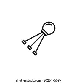 Occupation and profession concept. High quality outline symbol for web design or mobile app. Line icon of space satellite 
