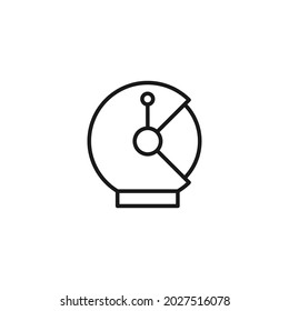 Occupation and profession concept. High quality outline symbol for web design or mobile app. Line icon of helmet with visor of space suit for astronaut 
