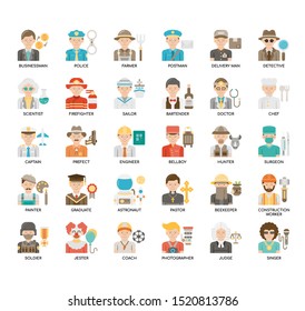 Occupation , Thin Line and Pixel Perfect Icons