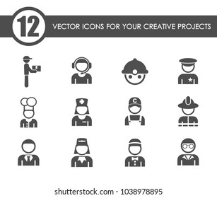 occupation vector icons for your creative ideas