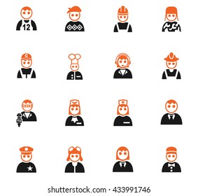 occupation web icons for user interface design