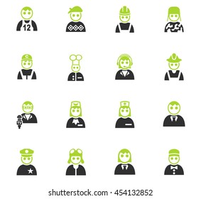 occupation web icons for user interface design