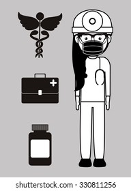 occupational medicine design, vector illustration eps10 graphic 