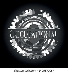 Occupational on grey camo texture